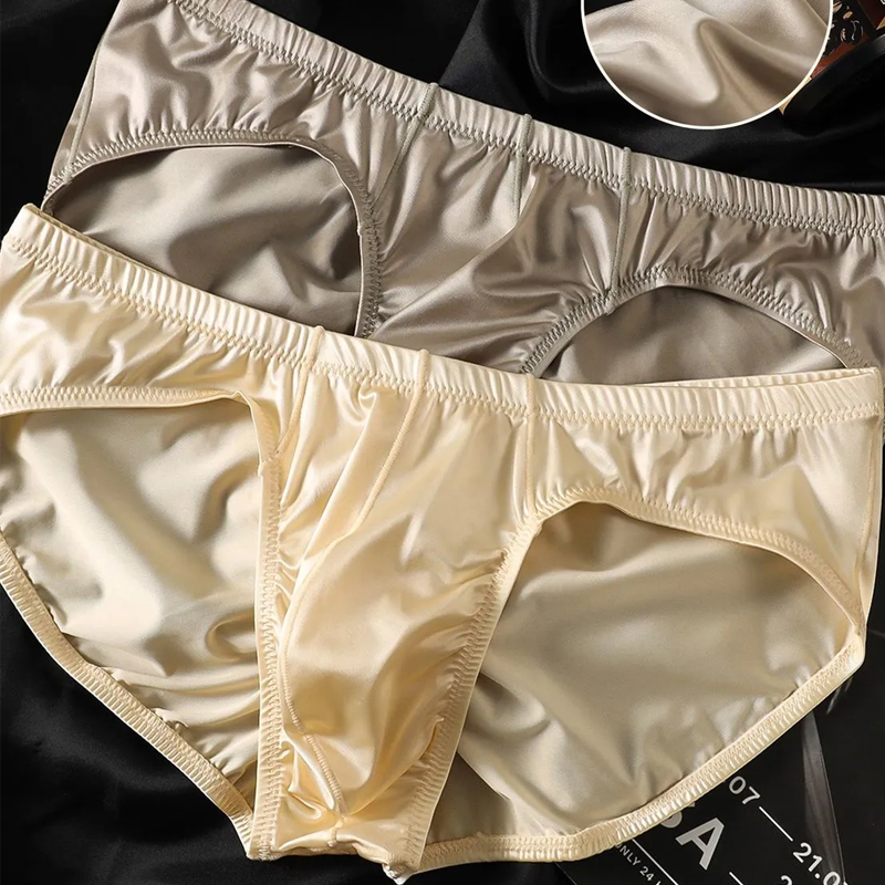 4pcs Mens Briefs Shinny Satin  - Pouch Boxer Pouch recension och pris