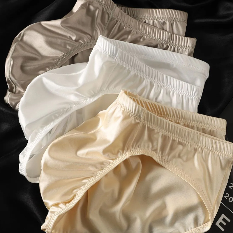 4pcs Mens Briefs Shinny Satin  - Pouch Boxer Pouch recension och pris